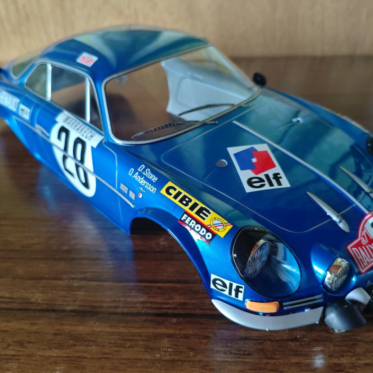  Tamiya alpine корпус металлик голубой 