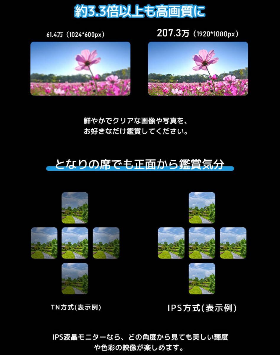 10.1インチ ヘッドレストモニター　DVDプレーヤー 車載用モニター 後部座席 　高画質　IPS液晶　 2台売　角度調整可　送料無料