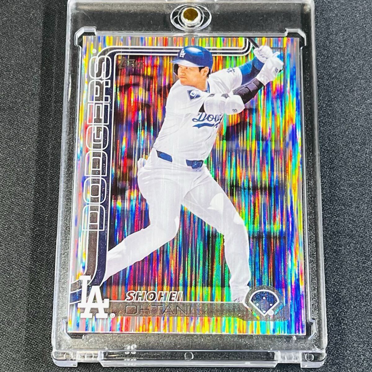 最新 2025 Topps Series 1 大谷翔平 No.1 ティンセルパラレル