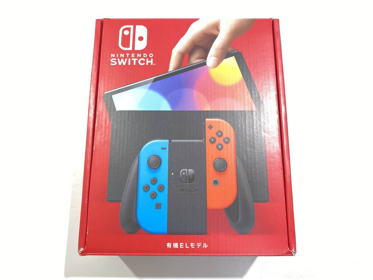 1円スタート 中古品 店舗印有 Nintendo Switch 有機ELモデル