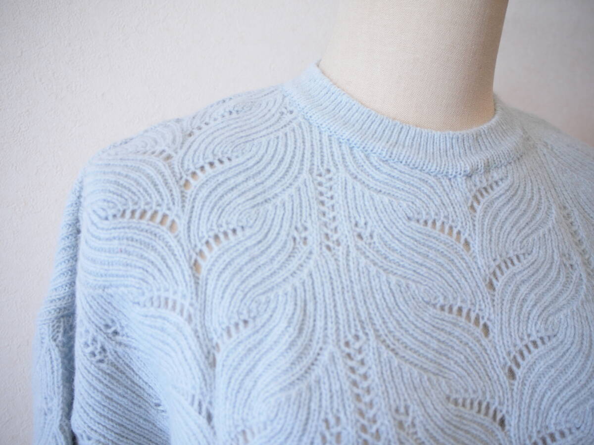 SWINSWING スウィンスウィング プルオーバーニット ブルー 40 未使用_画像3