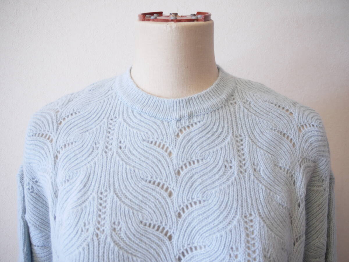 SWINSWING スウィンスウィング プルオーバーニット ブルー 40 未使用_画像2