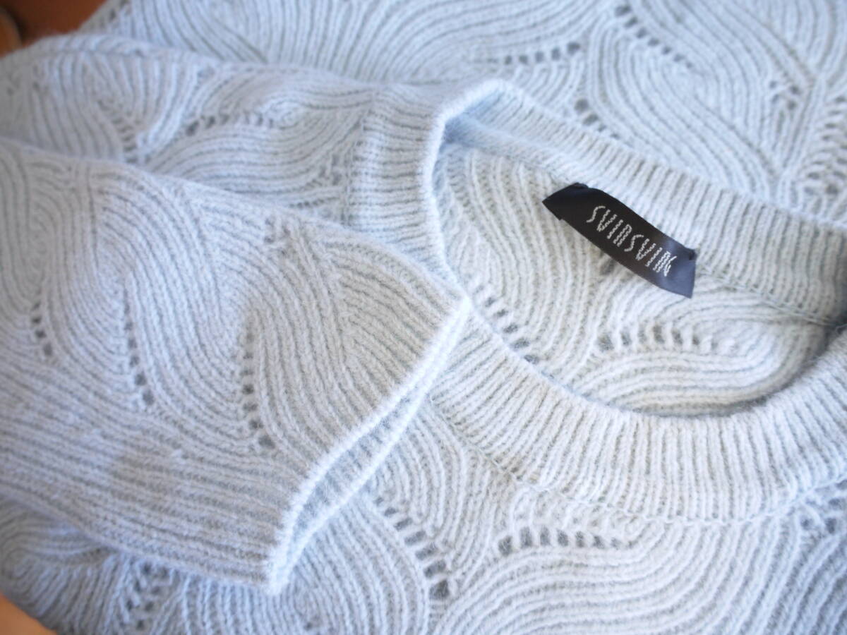 SWINSWING スウィンスウィング プルオーバーニット ブルー 40 未使用_画像7