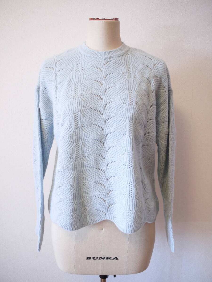 SWINSWING スウィンスウィング プルオーバーニット ブルー 40 未使用_画像1