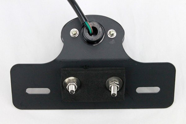 LEDテールランプ/ナンバーステー 黒/赤 SR400 ドラッグスター400 ビラーゴ250 トリッカー XS250 XS650 TW200 TW225 SR500