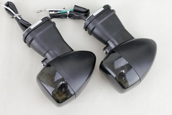 ZX-9R 純正タイプ スモークウインカー2個セット ZX-12R フロントZX-6RR GPZ1100 ZX-7RR ZXR250 ZXR400 ZXR750黒