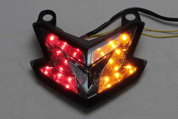  Kawasaki Ninja ZX-6R Z800 2013 год ~ Z125PRO прозрачный LED задний фонарь указатель поворота есть ZX636E/ZX636F BR125H ZR800ADS KAWASAKI