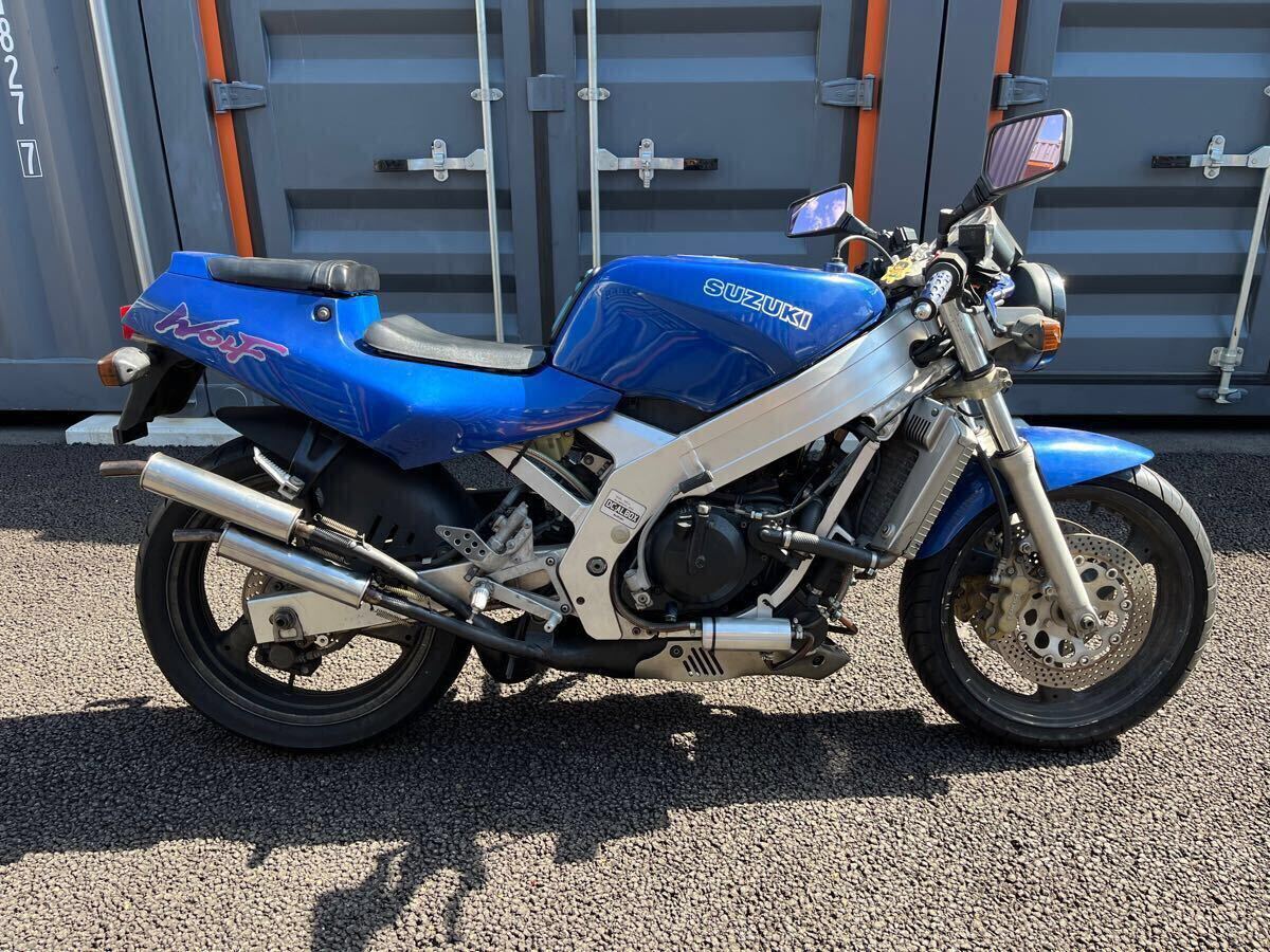 スズキ ウルフ250 Wolf250 VJ21A 2サイクル 22,415km ダブル スズキ ウルフ250 Wolf250 VJ21A 2サイクル 22,415km ダブル