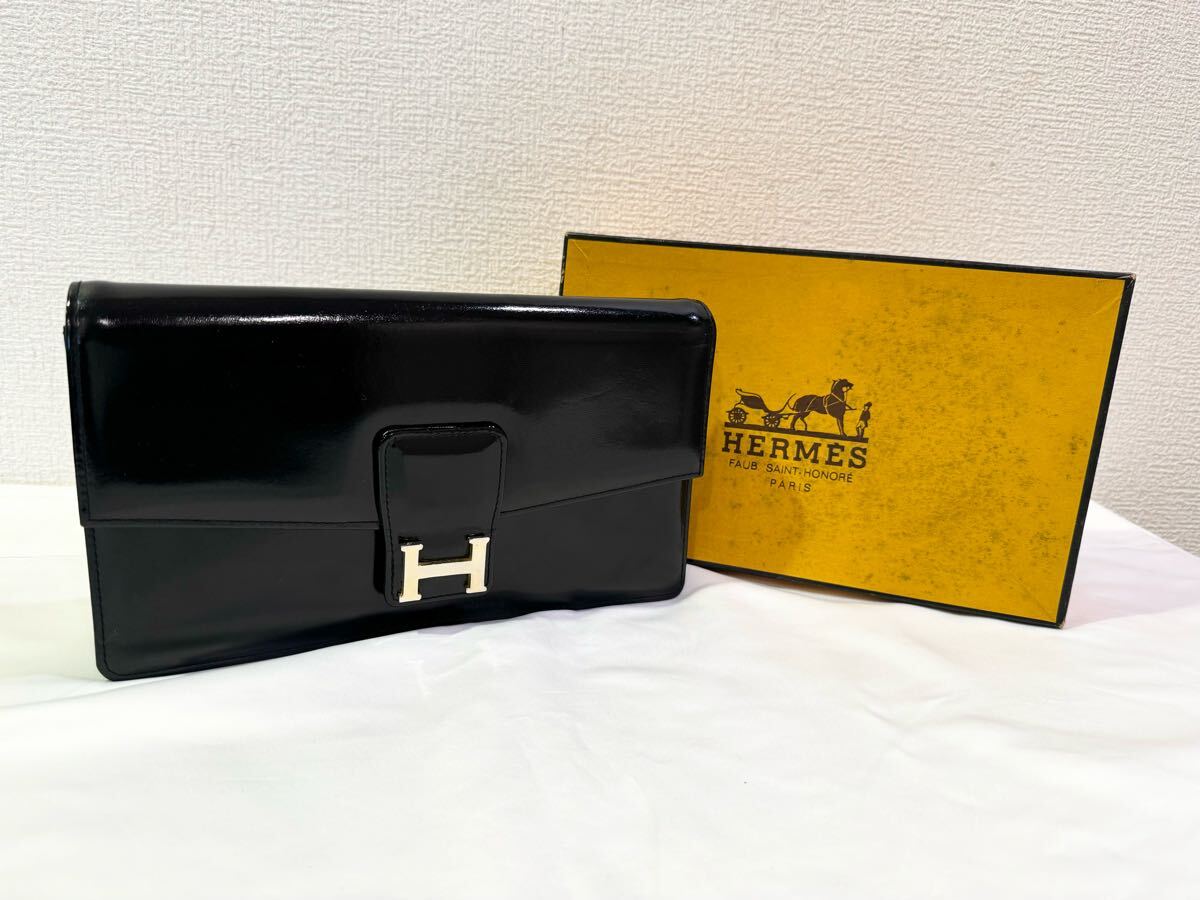 希少】HERMES エルメス セカンドバッグ クラッチバッグ コン 希少】HERMES エルメス セカンドバッグ クラッチバッグ コン