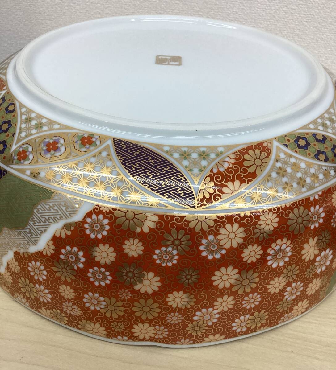 前畑陶器 『庫山窯』 金彩錦 菓子鉢 盛り鉢 22cm / 19cm 2個