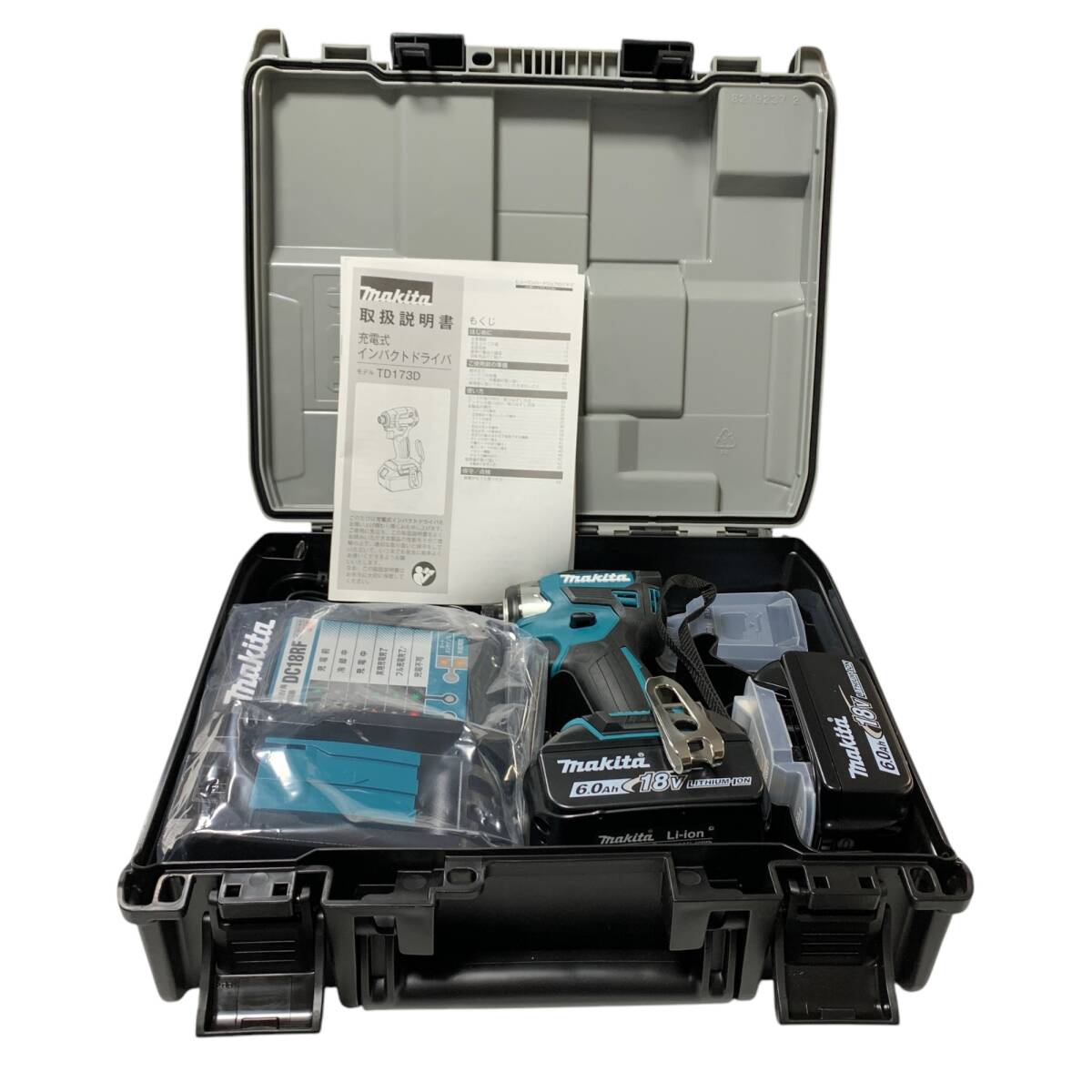 ◆未使用品/陸送限定◆マキタ TD173DRGX 18V ブラシレスインパクトドライバ makita 6.0Ahバッテリ2個・充電器付き X85054NL 本体