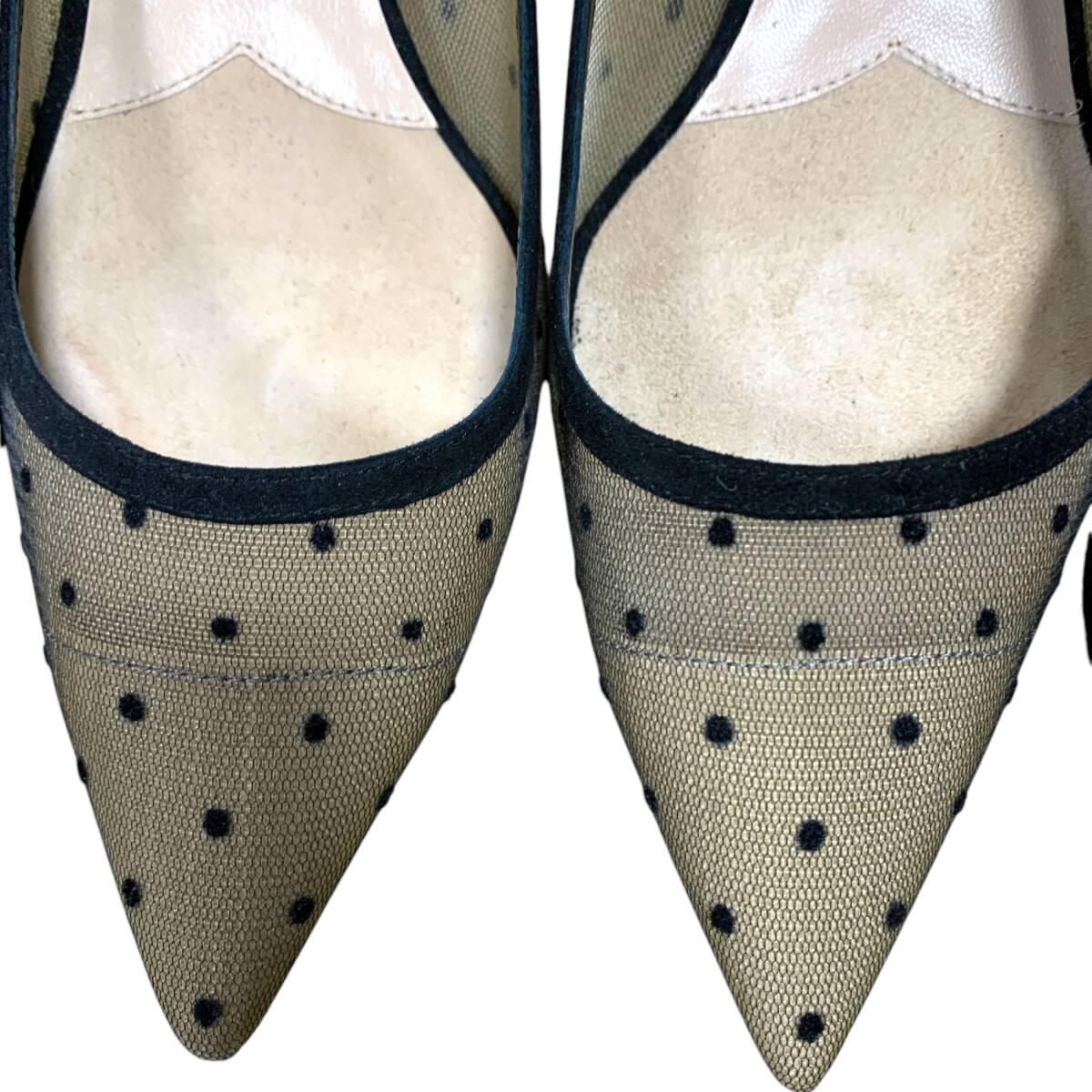 ◆中古品◆ ディオール Christian Dior ドット チュール JARDIN JAPONAIS パンプス サイズ35 1/2D(22.5cm位) 箱有 V85001NC