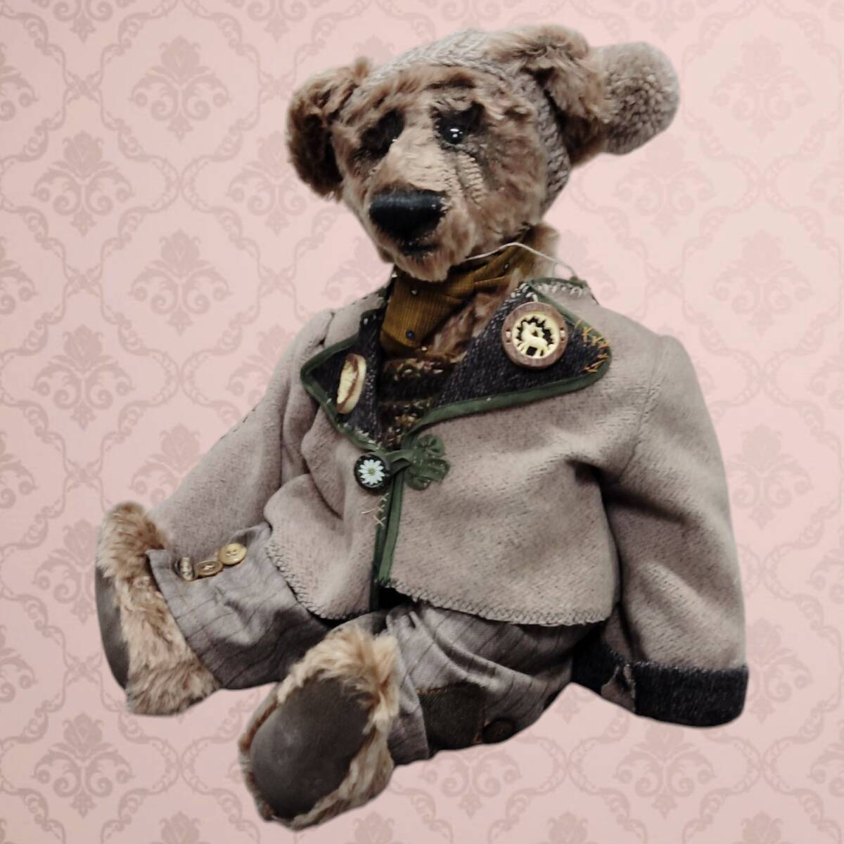 【保管品】 テディベア作家　Little Bearnie　Dagmar Strunk　ドイツ くま 本体のみ J45260R3F