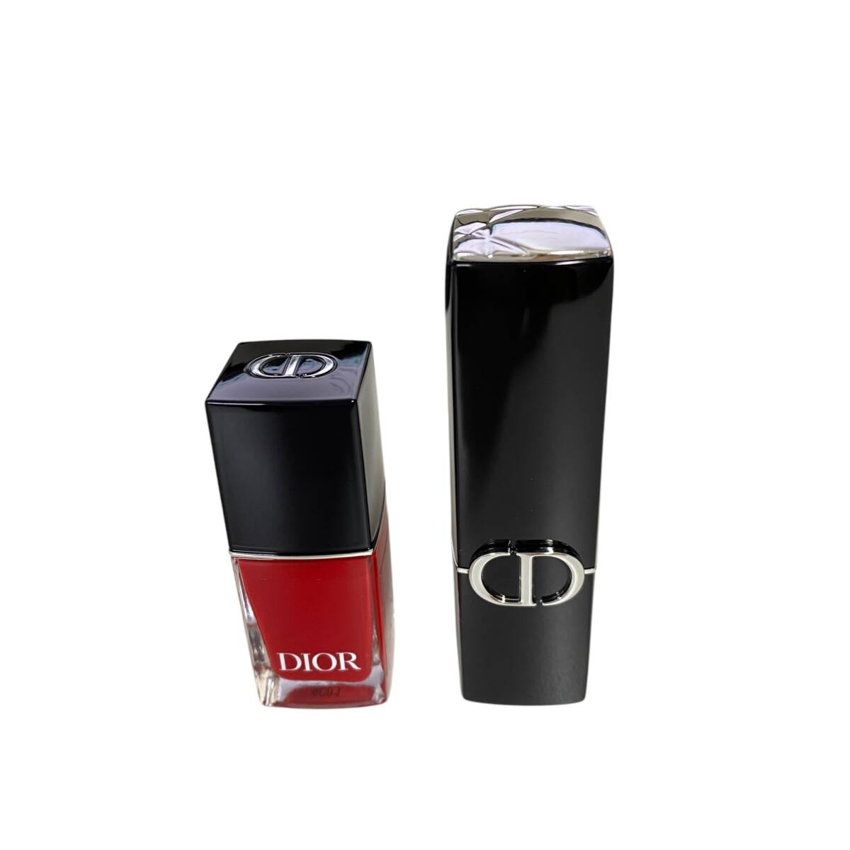 【未使用品】ディオール Dior Vernis ネイルカラー 999 レッド / ルージュディオール アイコンベルベット 720V コスメ 2個セット A80297RD_画像1