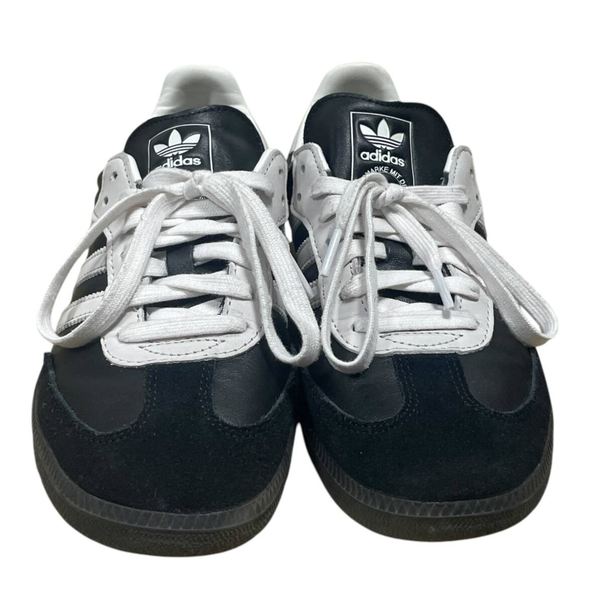 ◆中古品◆Adidas Originals アディダス スニーカー Samba OG サンバ JP528 75周年記念 スエードアッパー ブラック系 26cm メンズ X85484NC