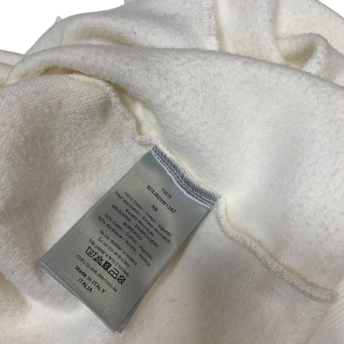 * б/у товар *DIOR KAWS Dior × Kaws хлопок тренировочный XS мужской белый 923J620W1242 белый футболка Q85007NB