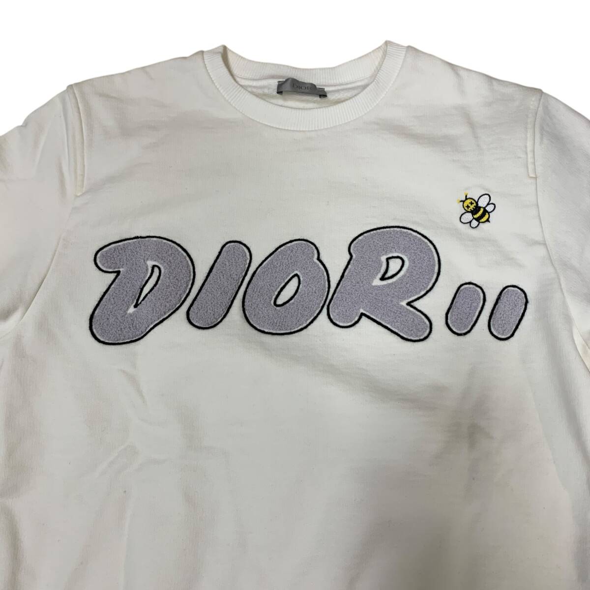 * б/у товар *DIOR KAWS Dior × Kaws хлопок тренировочный XS мужской белый 923J620W1242 белый футболка Q85007NB
