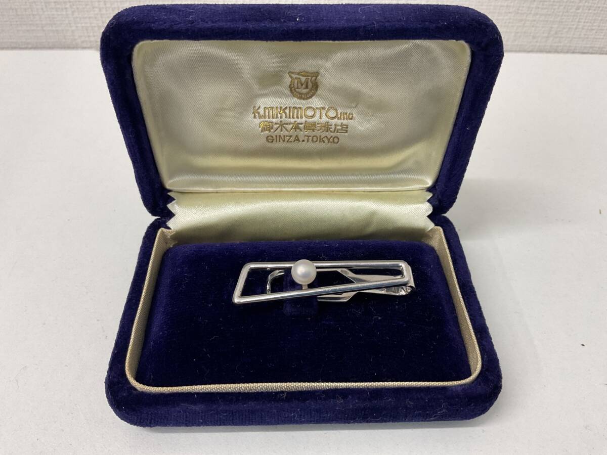 【保管品】 MIKIMOTO/ミキモト　ネクタイピン　パール約5mm　SILVER刻印　IYHK924