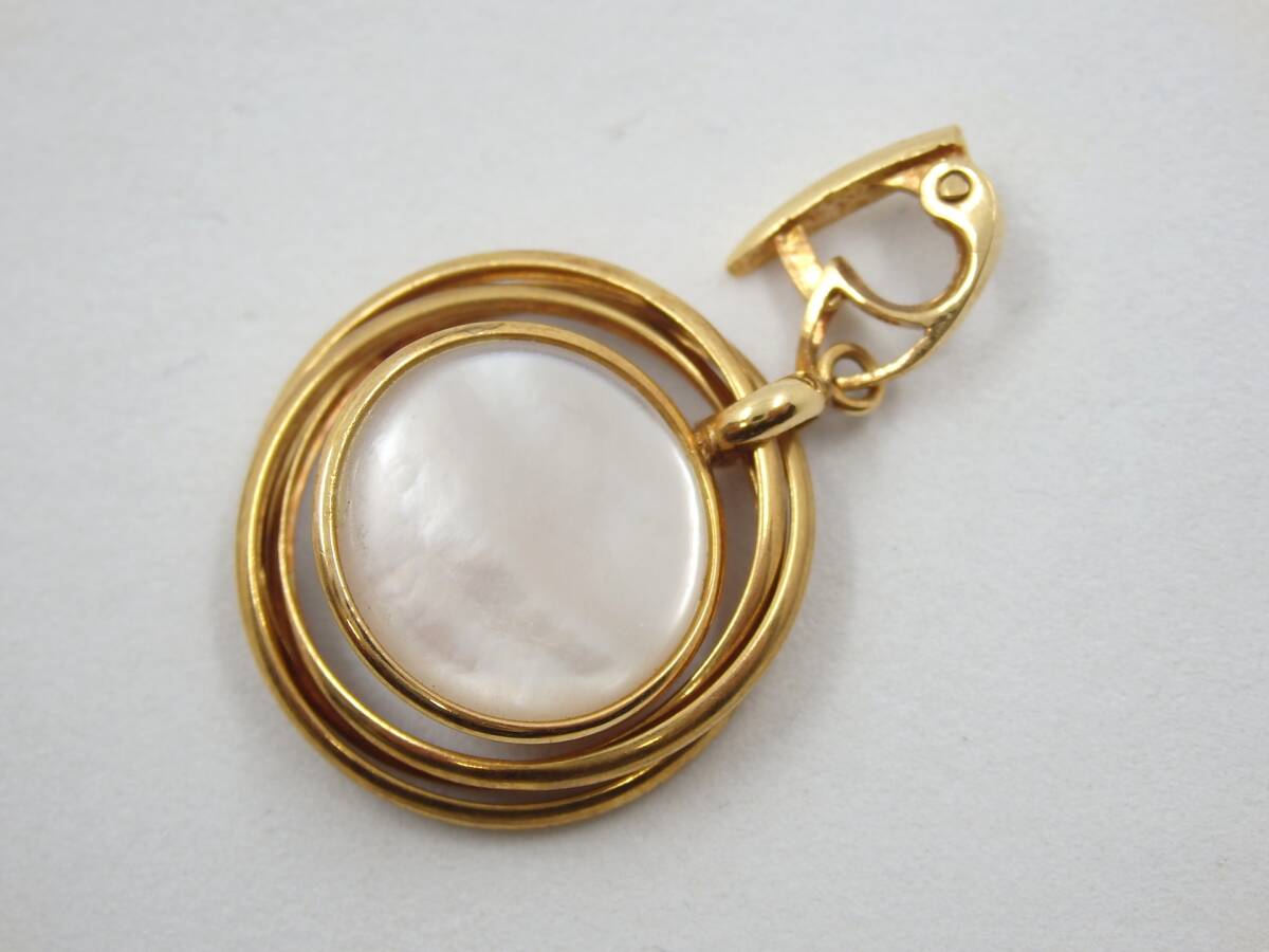 ☆中古☆刻印 K18 マベパール ペンダントトップ ※総重量 3.9g