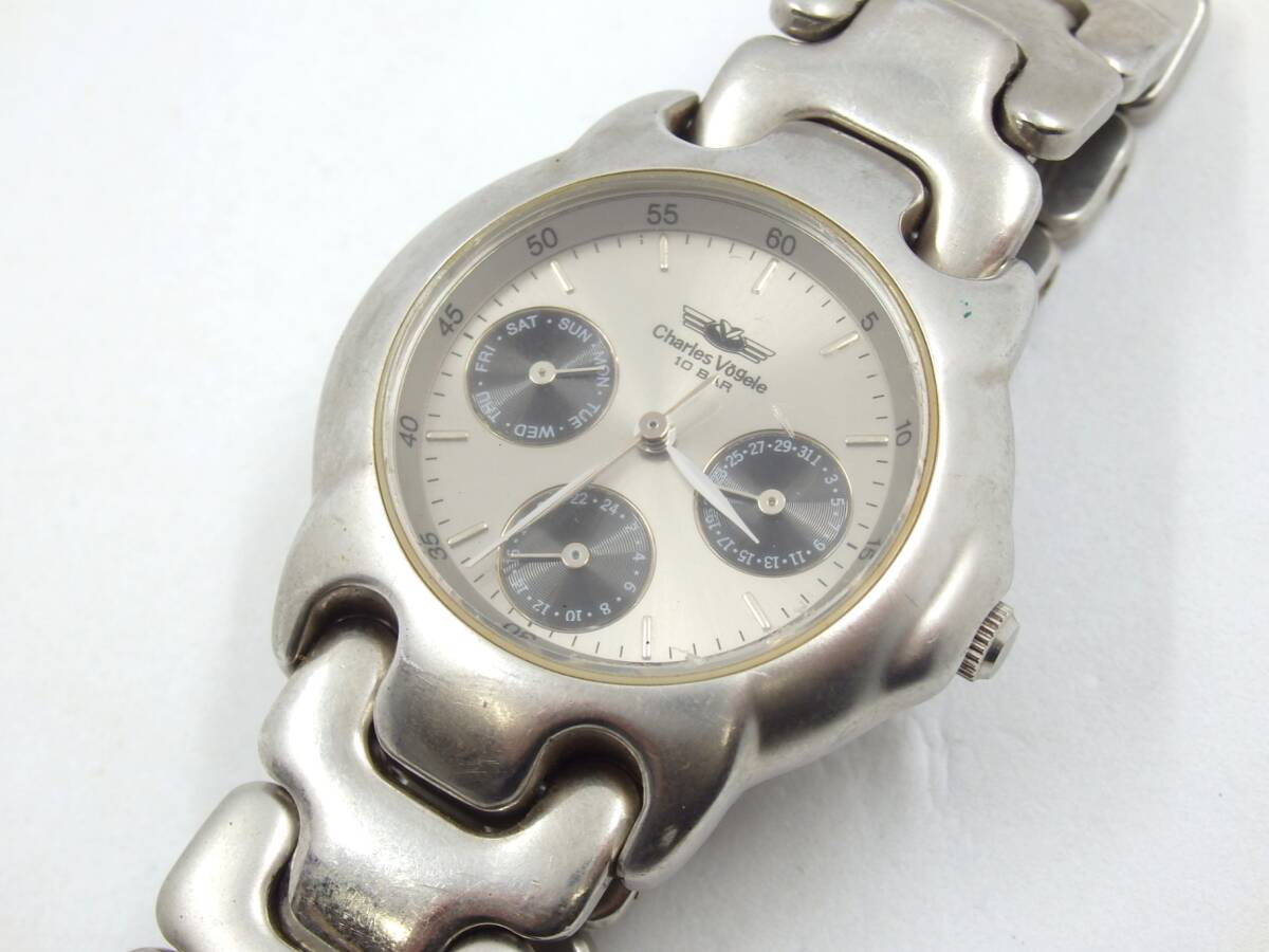 ★中古★Charles vogele CV-7400 シャルルホーゲル 腕時(shí)計(jì) ※テスター反応あり OFG59053O