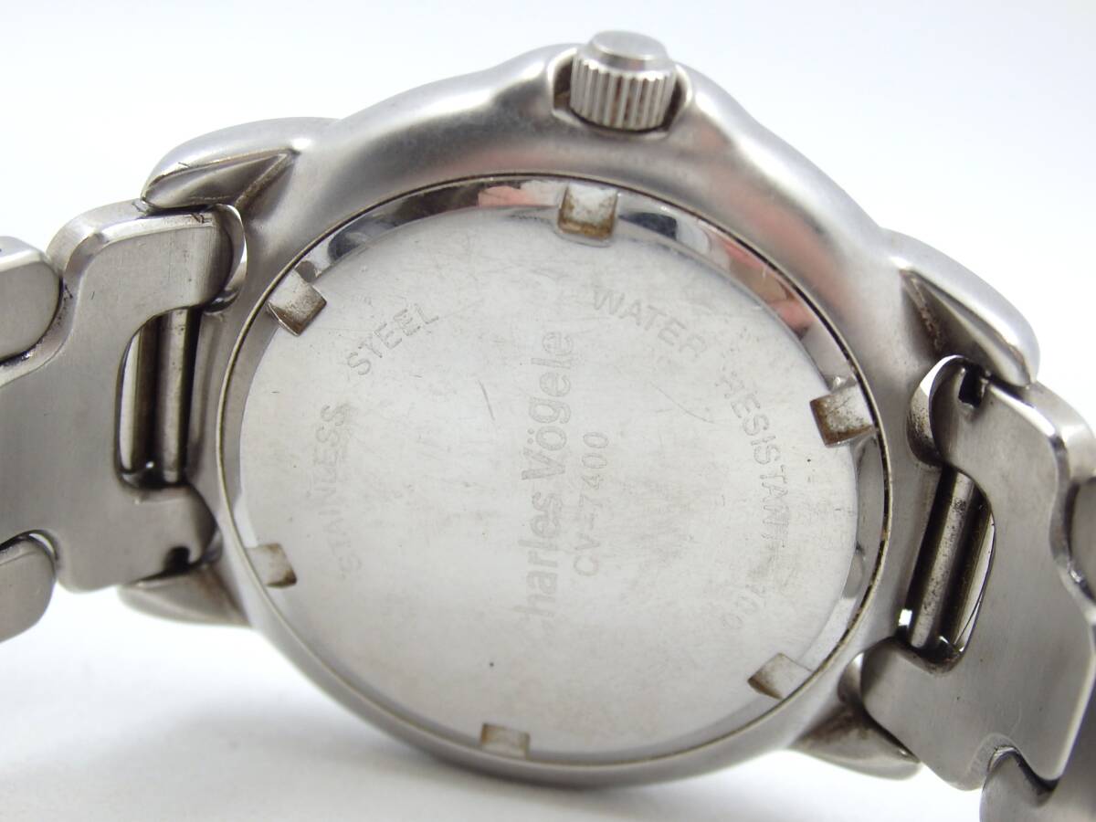 ★中古★Charles vogele CV-7400 シャルルホーゲル 腕時(shí)計(jì) ※テスター反応あり OFG59053O