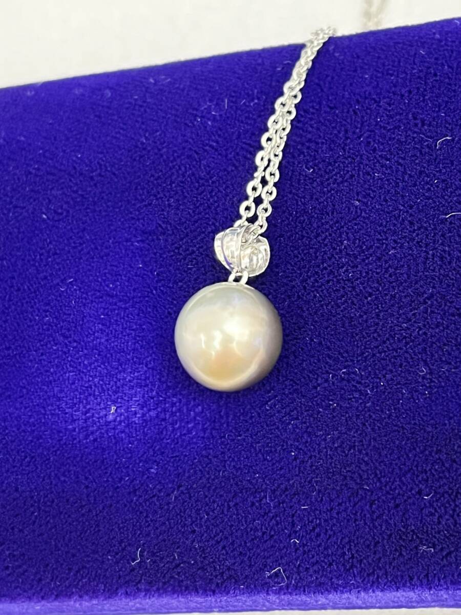 中古美品】黒真珠 パール 10mm SILVER シルバー 刻印 銀