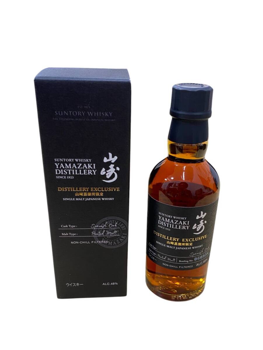 山崎 蒸留所限定 180ml ウィスキー 48% 箱付き 未開栓 山崎 蒸留所限定 180ml ウィスキー 48% 箱付き 未開栓