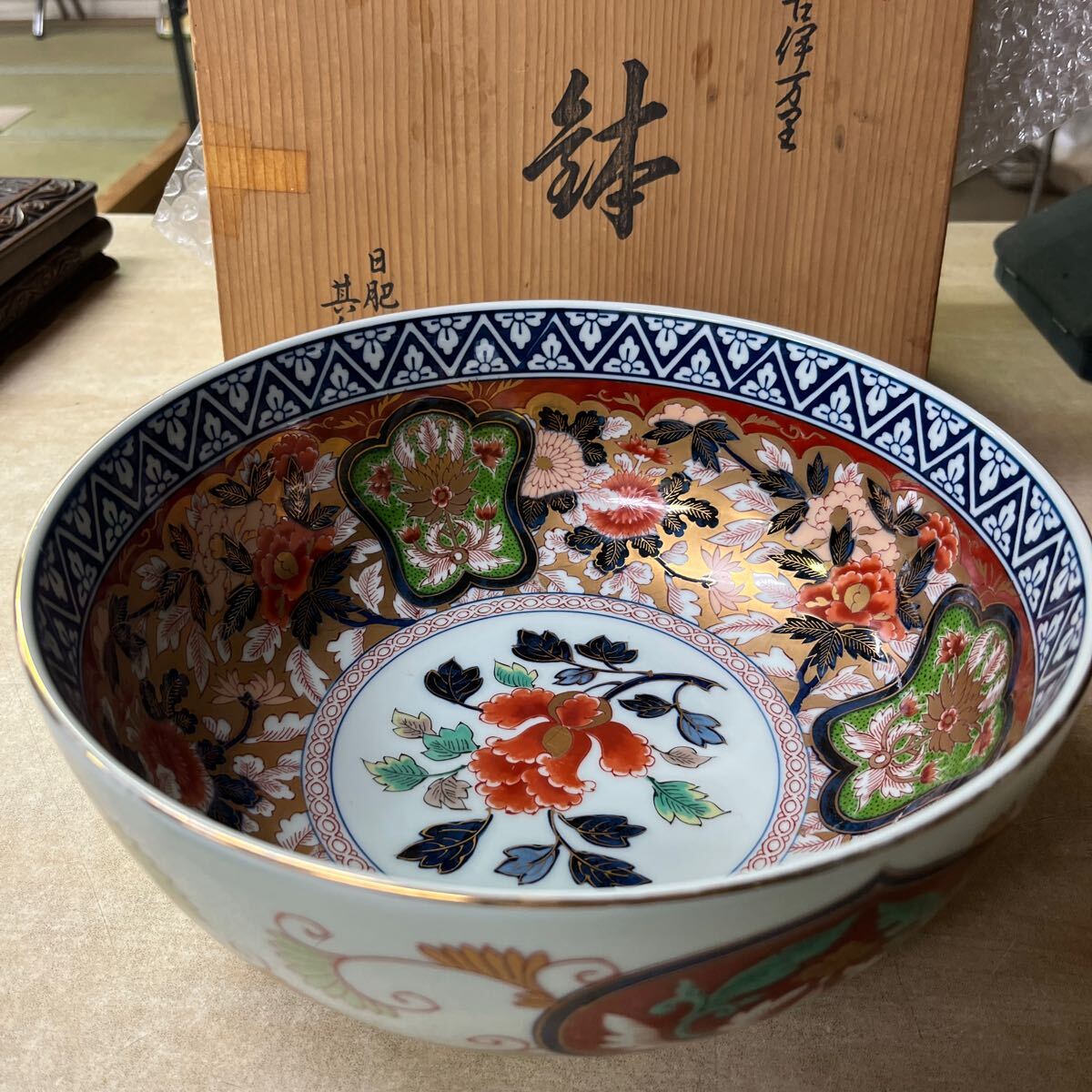 戸03 美品 古伊万里◇菓子鉢/極錦金彩古伊万里/日肥其泉/伊万里 戸03 美品 古伊万里◇菓子鉢/極錦金彩古伊万里/日肥其泉/伊万里