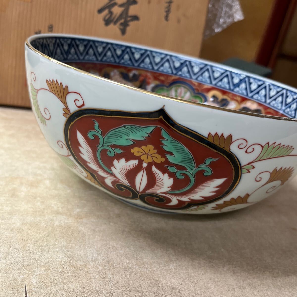 戸03 美品 古伊万里◇菓子鉢/極錦金彩古伊万里/日肥其泉/伊万里 戸03 美品 古伊万里◇菓子鉢/極錦金彩古伊万里/日肥其泉/伊万里