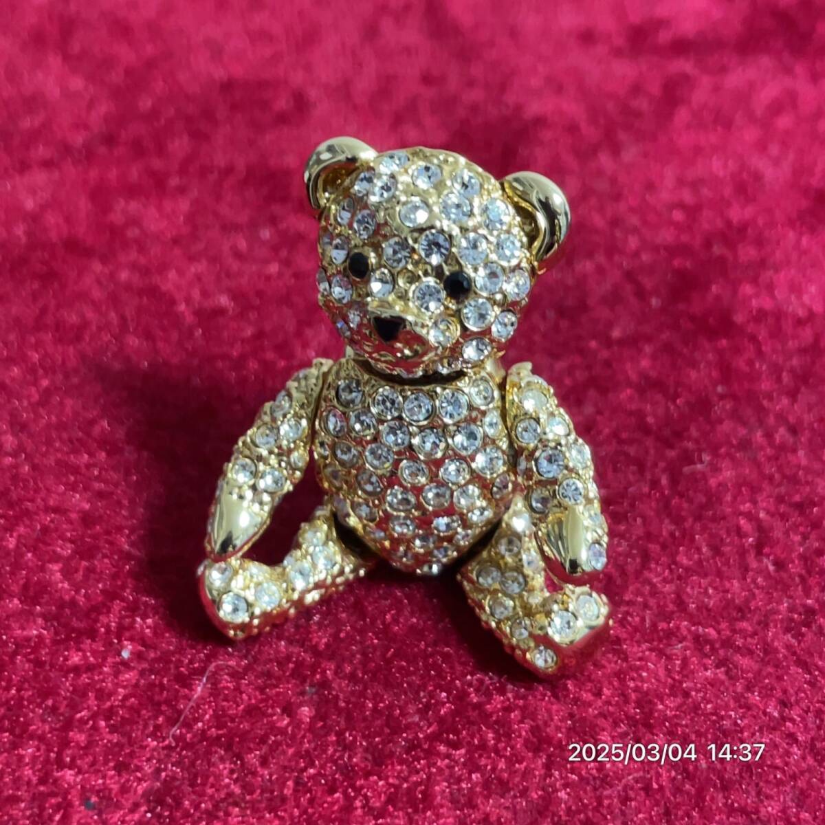  прекрасный товар SWAROVSKI Swarovski медведь teti- Bear - crystal стразы Gold цвет брошь букетик аксессуары декортивный элемент 