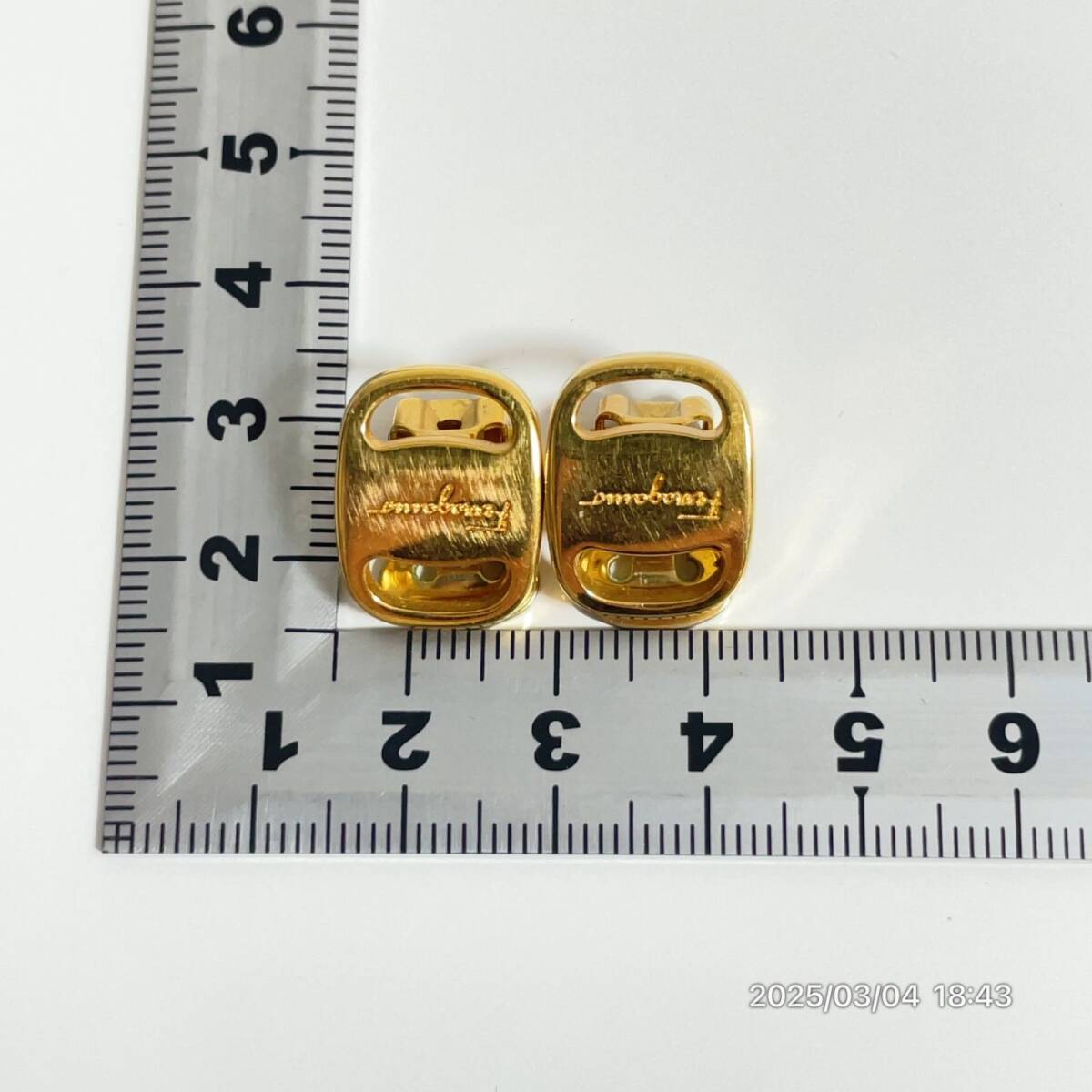 Ferragamo Salvatore Ferragamo роза бренд Logo Gold цвет серьги аксессуары декортивный элемент мелкие вещи 