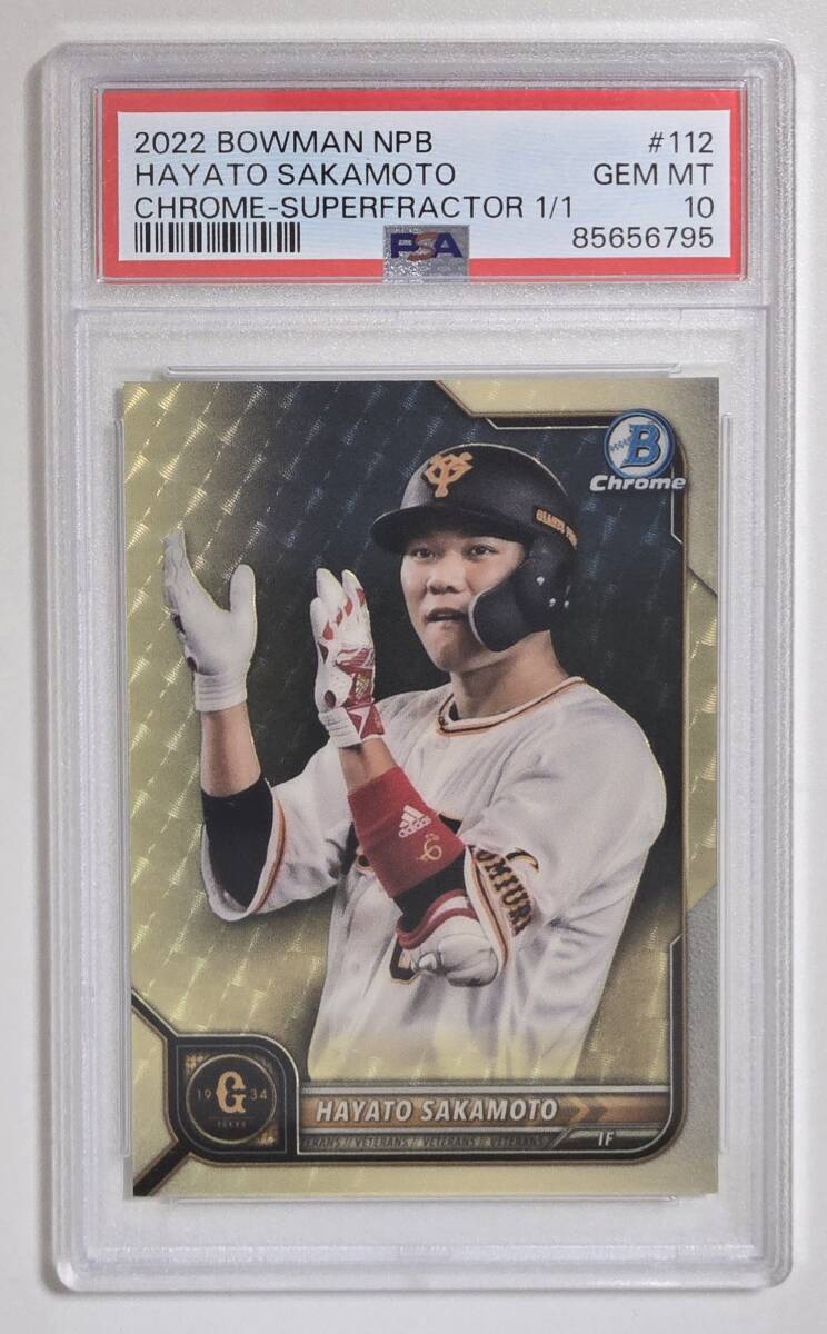 1of1)(坂本勇人) 2022 Topps Bowman NPB Chrome Superfractor 1of1)(坂本勇人) 2022 Topps Bowman NPB Chrome Superfractor