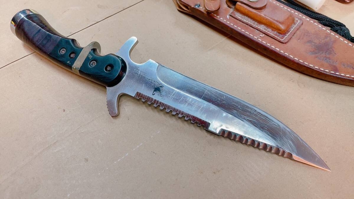 USED◇ヴィンテージ ナイフ!◇柘植 TSUGE ◇アタックサバイバル USED◇ヴィンテージ ナイフ!◇柘植 TSUGE ◇アタックサバイバル