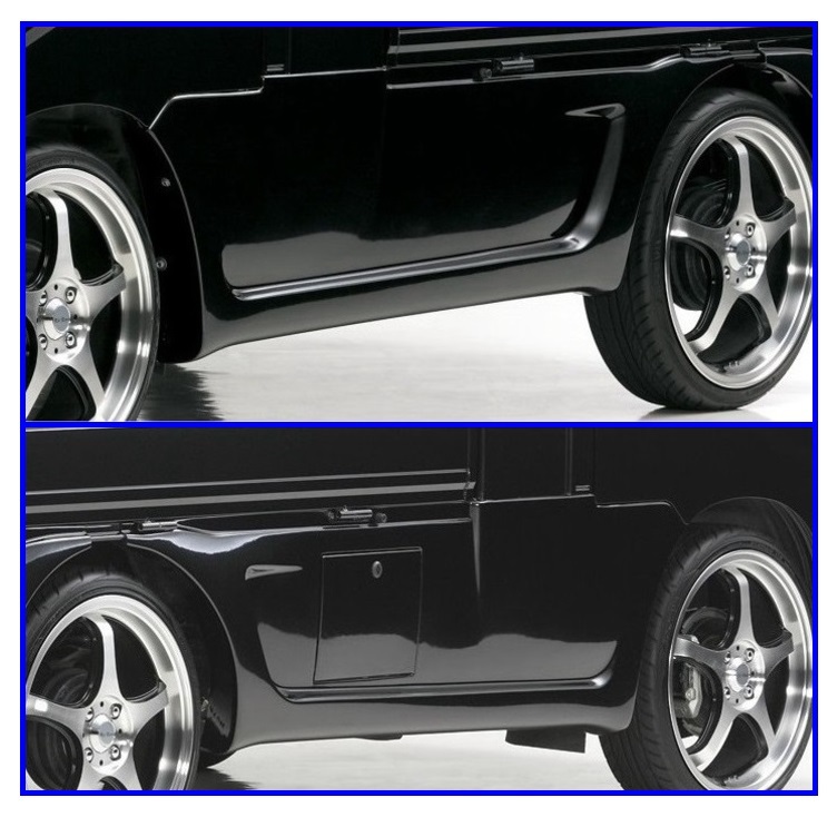 *Kei Zone.. обвес 3 пункт KIT( спойлер "губа" Ver.2/ боковая панель / задний бампер ) Hijet jumbo S210P поздняя версия