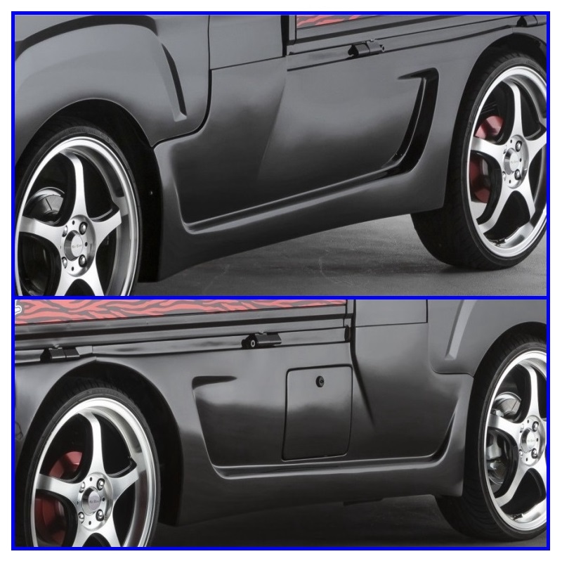 *Kei Zone.. обвес 3 пункт KIT( спойлер "губа" / боковая панель / задний бампер ) Hijet jumbo S510P(R3/12~)