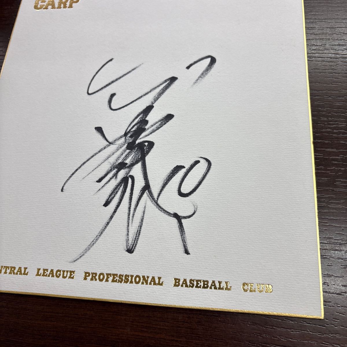 広島東洋 カープ 金本 選手 直筆サイン 色紙 CARP レア品 球団 広島東洋 カープ 金本 選手 直筆サイン 色紙 CARP レア品 球団