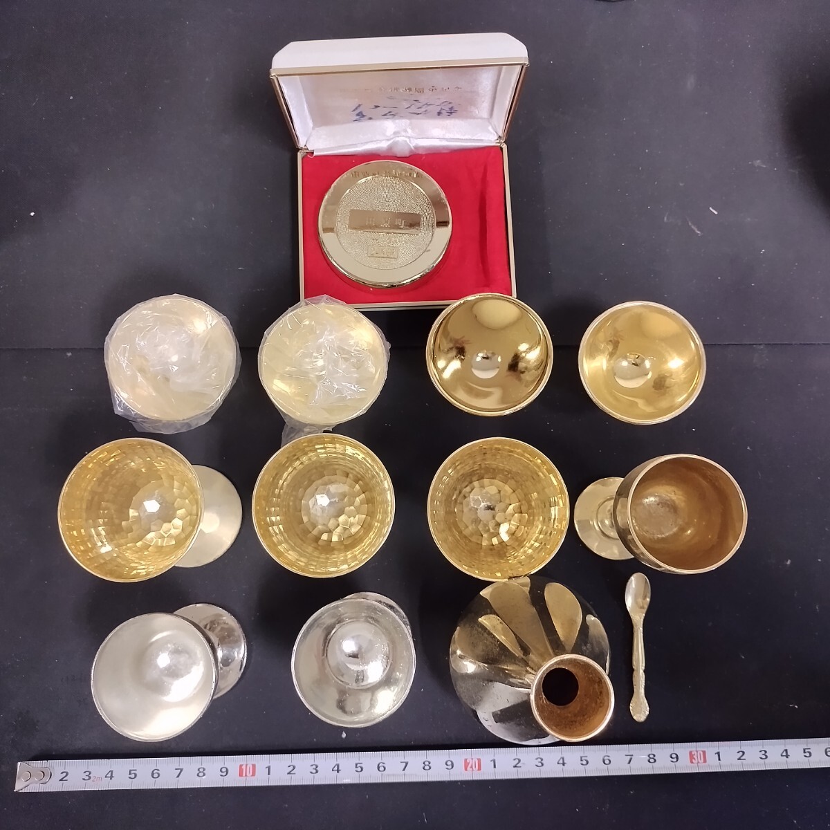 21302 金杯 金メッキ 24KGP 縁起物 記念品 銀杯 置物 酒器 盃