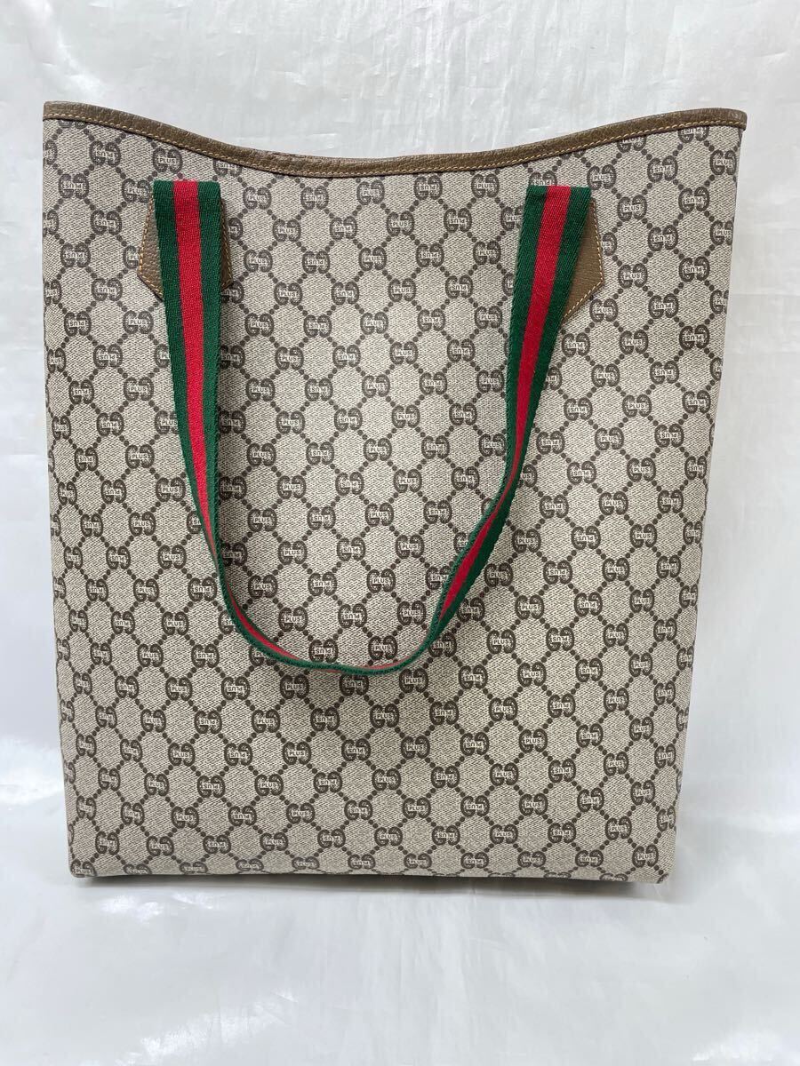 1円スタート GUCCI グッチ GG PLUS シェリーライン トートバッグ 1円スタート GUCCI グッチ GG PLUS シェリーライン トートバッグ