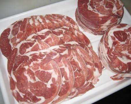 オーストリア産ラムロール ジンギスカンスライス冷凍 約1キロ【成吉思汗】【北海道の味】【焼肉】10kg迄送料同額にて同梱可能??！