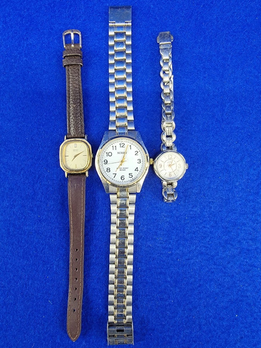 89 ジャンク品 部品取り SEIKO SCRIPT J-AXIS Q&Q elite 腕時計