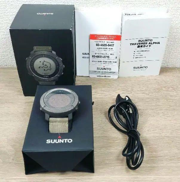 良品 SUUNTO TRAVERSE ALPHA FOLIAGE アウトドア時計 スント デジタル時計 スマートウォッチ