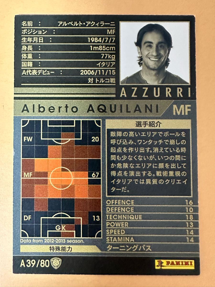 ◆WCCF 12-13 アルベルト?アクィラーニ Alberto Aquilani Italy Azzurri 1984◆