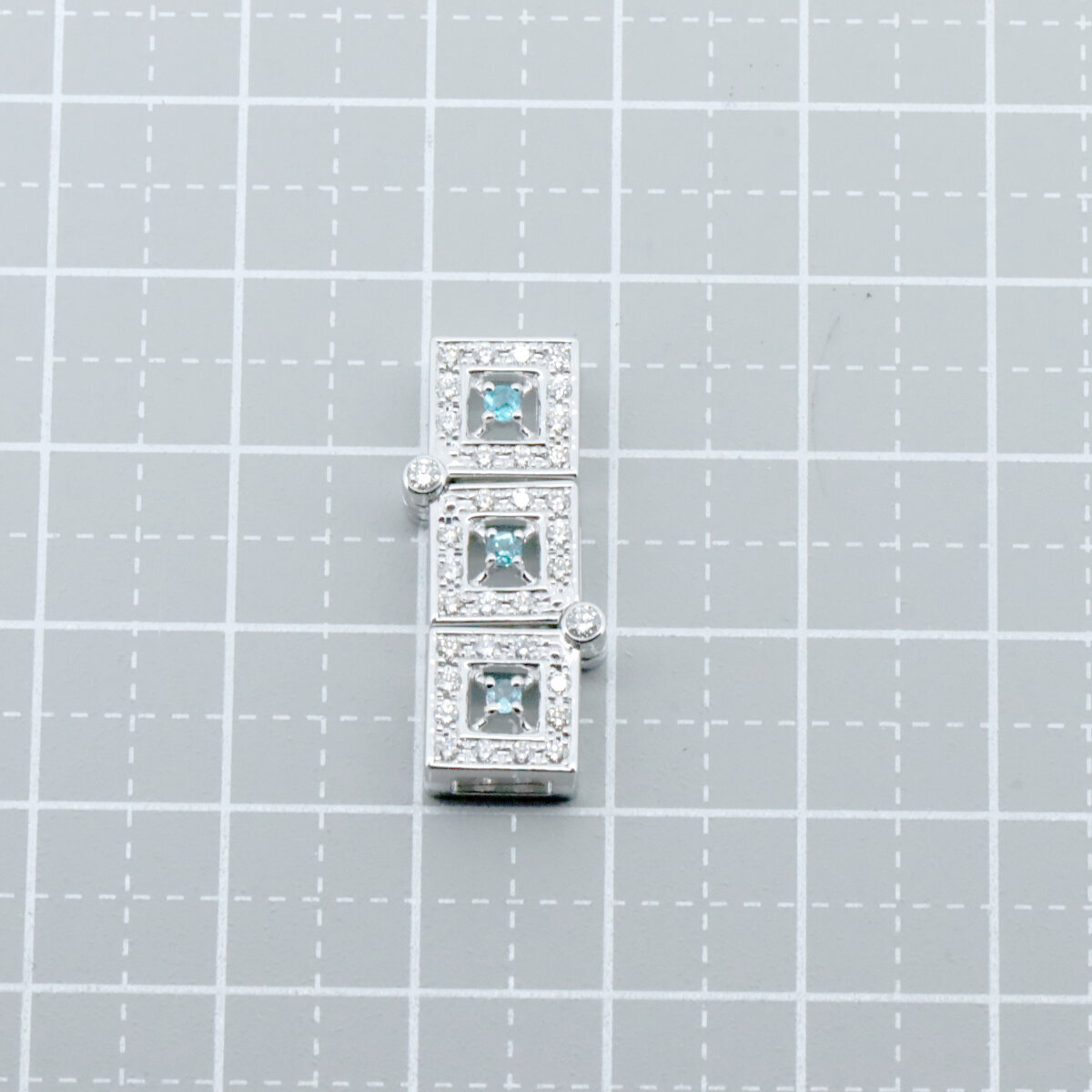 トルマリン ダイヤモンド ペンダント 0.36ct K18WG(18金 ホワイトゴールド) 質屋出品_画像5