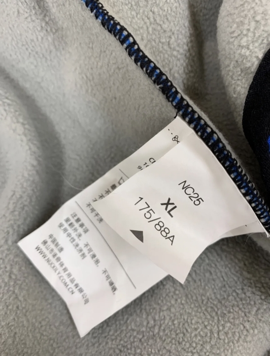 ナックリー NUCKIL サイクルウェア ジャージ トラックジャケット 自転車 XL 青 黒 MK434_画像7