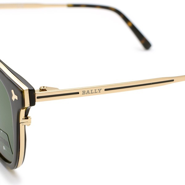 BALLY バリー サングラス BY0079-D/S 52N 56 ハバナ/グリーン ノーズパッド メンズ UVカット