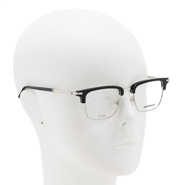 モンブラン メガネ 眼鏡 フレーム のみ MB0243O-001 52 ノーズパッド メンズ MONTBLANC 國內(nèi)正規(guī)品