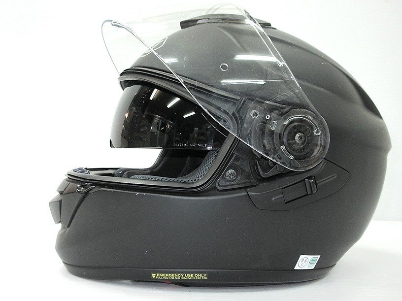中古現(xiàn)狀 ショウエイ GT-Air サイズL フルフェイスヘルメット マットブラック 艶消し黒 SHOEI 2019年制