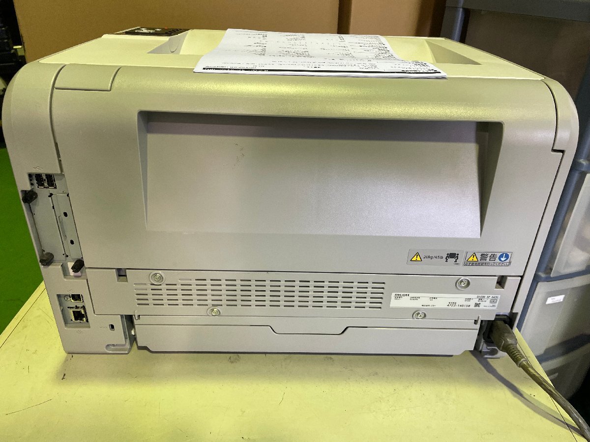RICOH　リコー　SP6420　A3対応モノクロプリンタ　293025枚　動(dòng)作印字OK/トナー?ドラム無(wú)し
