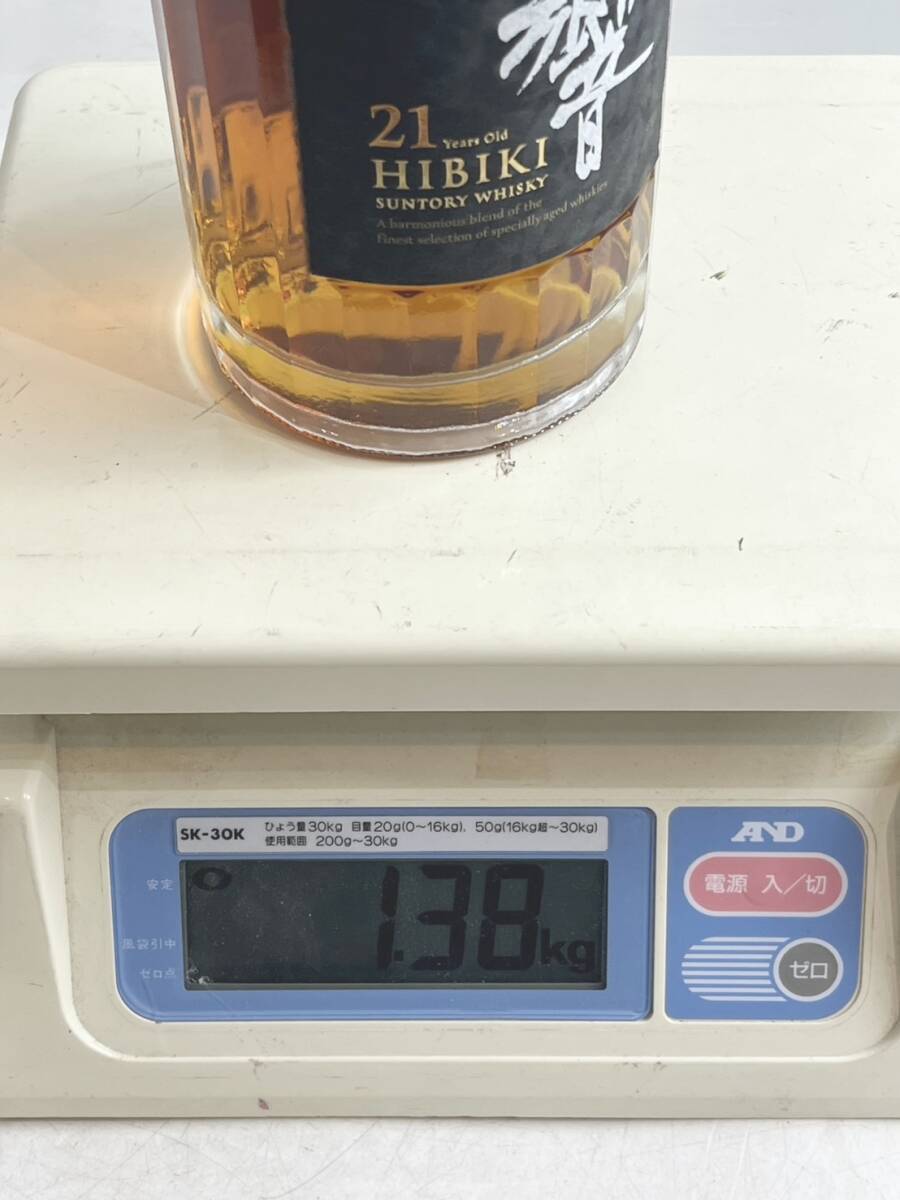 未開栓 響 Suntory サントリー ウィスキー 21年 43度 700ml 重さ 未開栓 響 Suntory サントリー ウィスキー 21年 43度 700ml 重さ