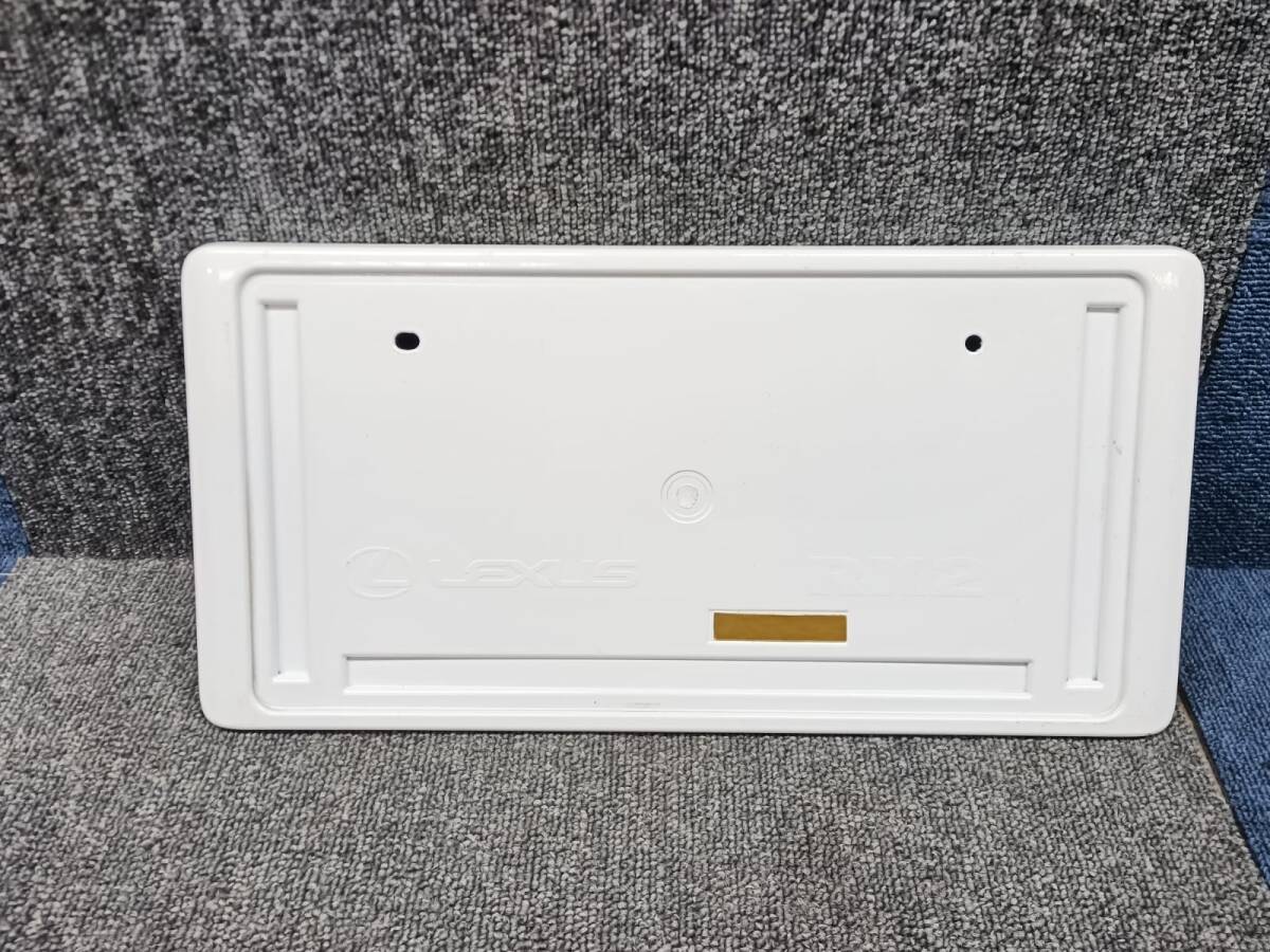 #3980-9 トヨタ純正 LEXUSレクサス RX 20系 前后 ナンバーフレーム 08407-48060-A1 